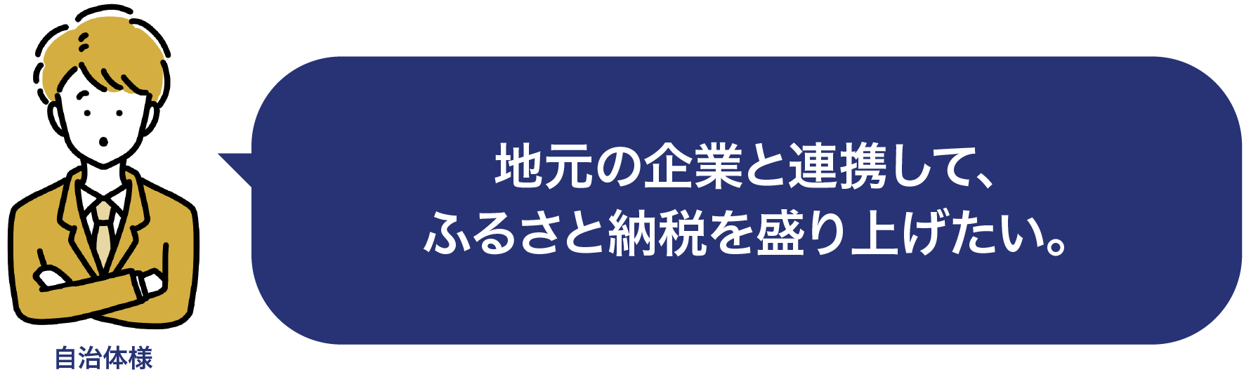 地元の企業と連携して、ふるさと納税を盛り上げたい。